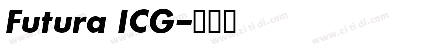 Futura ICG字体转换